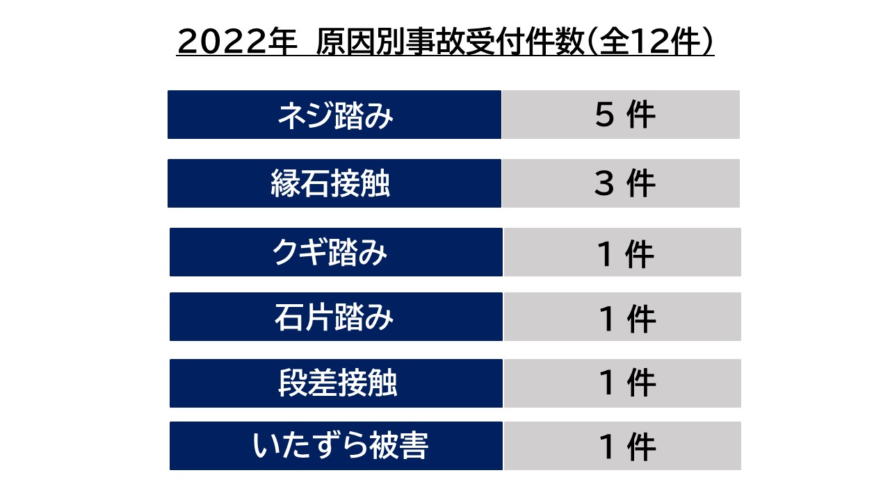 2022年 あんしん!タイヤ保険利用件数 - ゼアー少額短期保険株式会社 2022年 あんしん!タイヤ保険利用件数 - ゼアー少額短期保険株式会社
